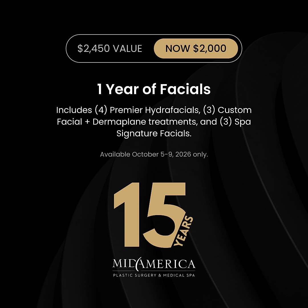 1 Year of Facials Promotion, limited time offer
