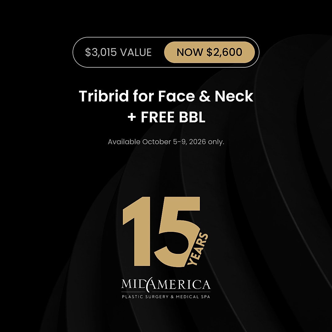 Tribird promotion for face and neck treatment.