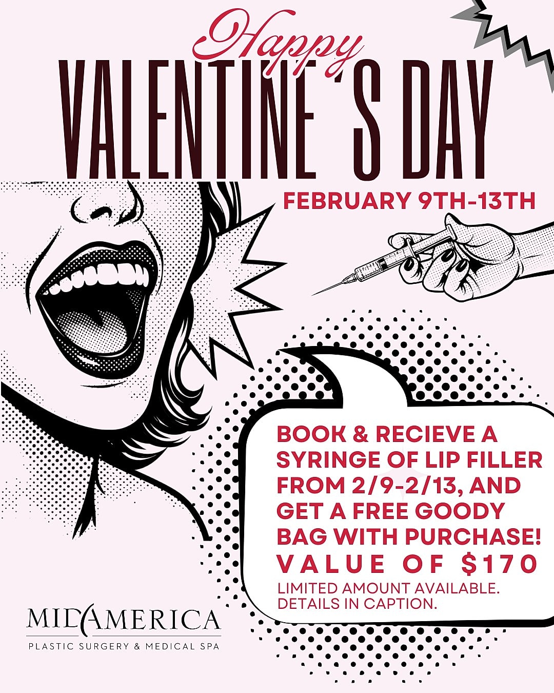 Santa photo event at MidAmerica Plastic Surgery.