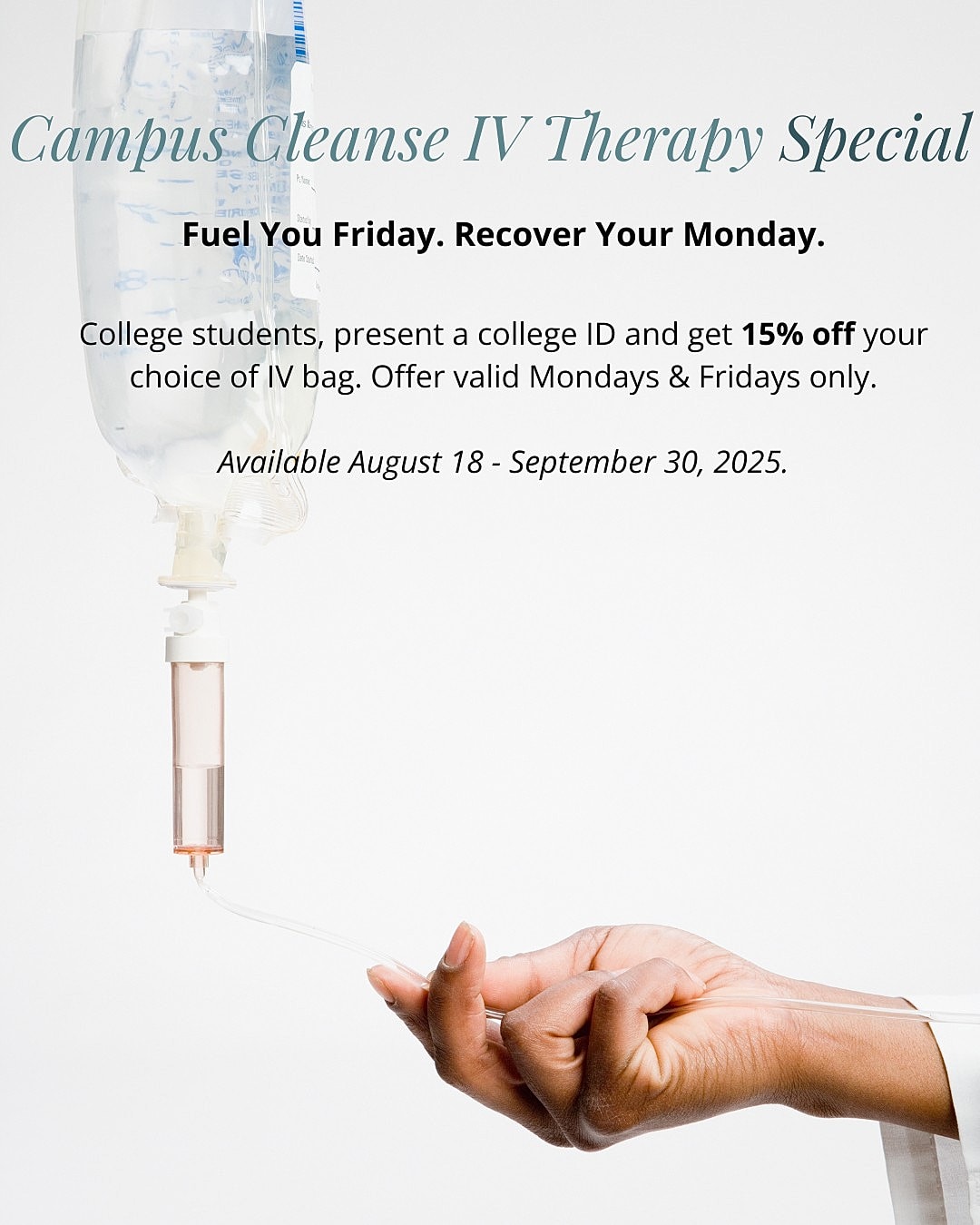 Campus Cleanse IV special promotions